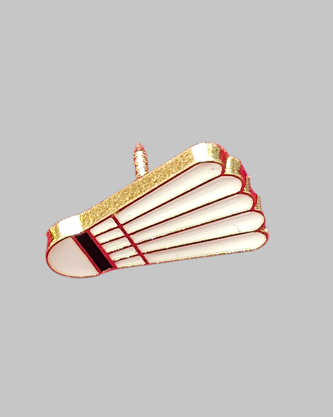 Badminton Shuttle Cock Brooch Enamel Pin