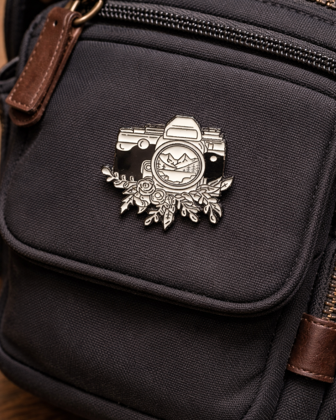 Camera Click Brooch Enamel Pin