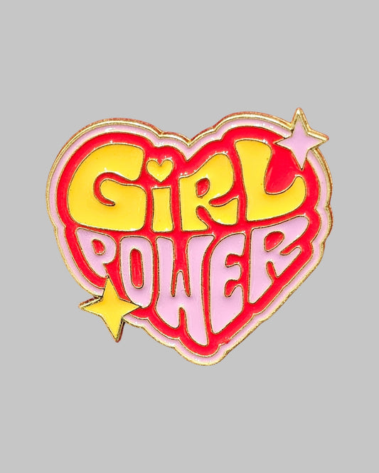 Girl Power Star Brooch Enamel Pin