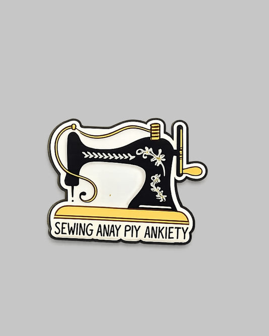 Sewing Machine Enamel Pin