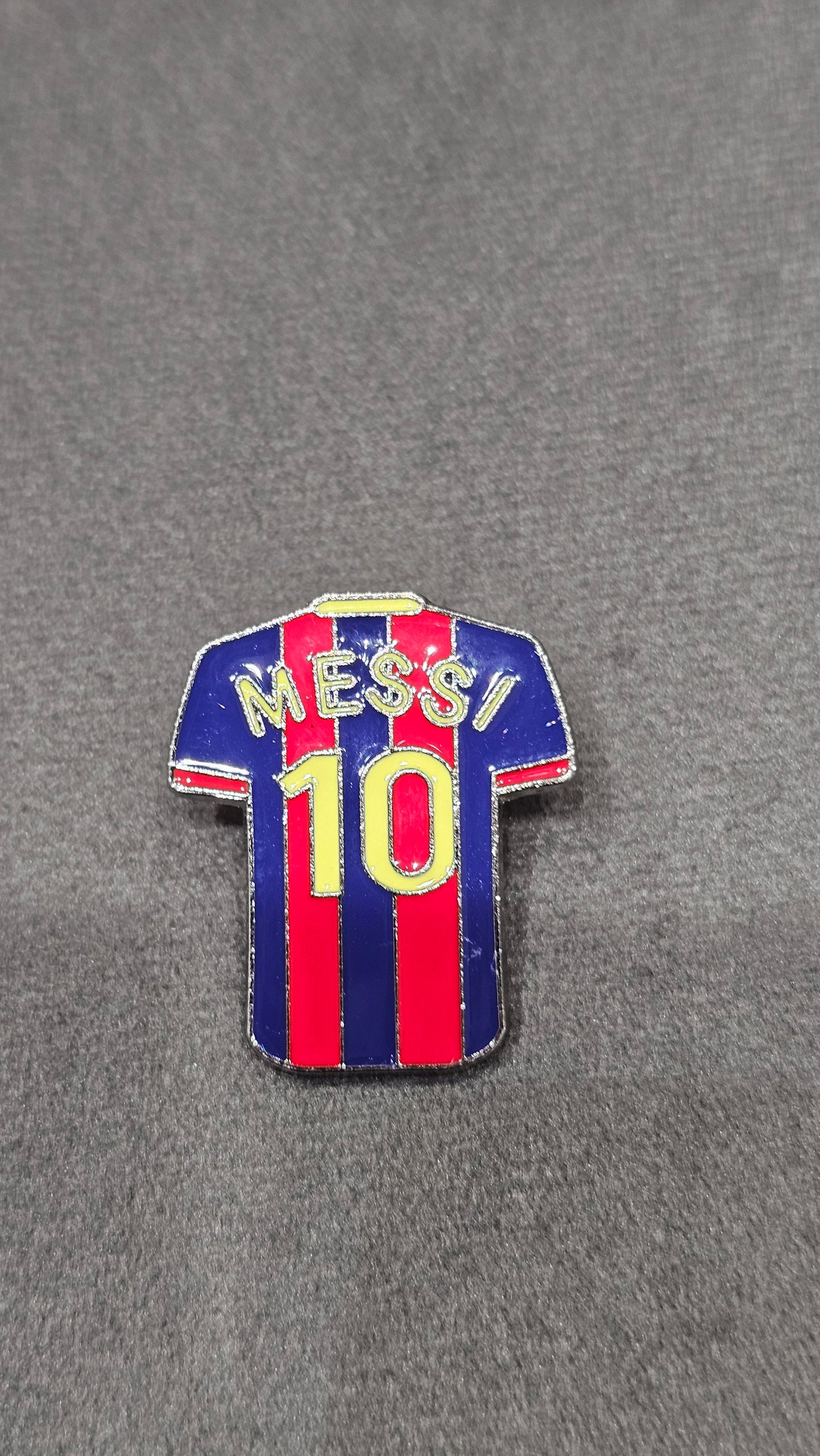 Messi Jersey No.10 Enamel Pin Badge for Bags, Jackets & Caps | Football Fan Brooch
