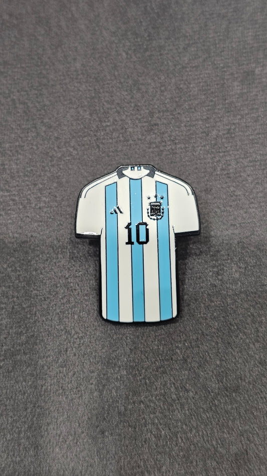 Argentina No.10 Football Jersey Enamel Pin Badge for Bags, Caps & Jackets | Sports Fan Brooch