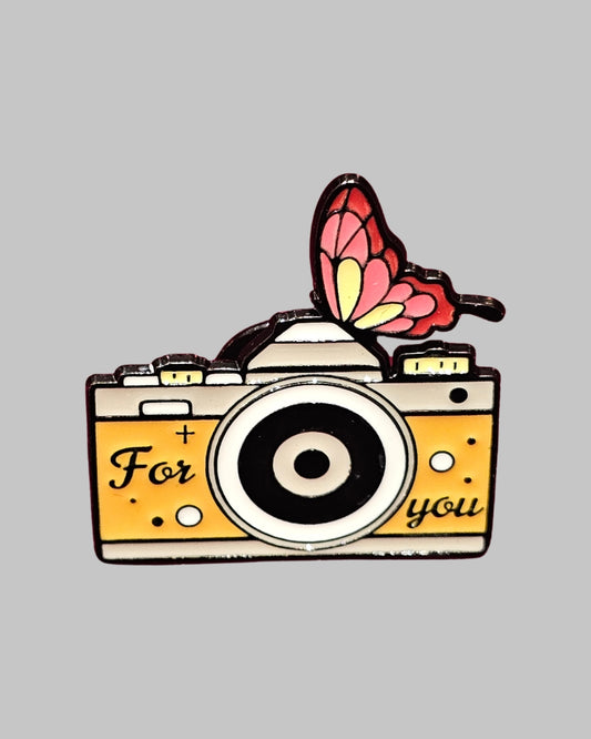 For you Camera Brooch Enamel Pin