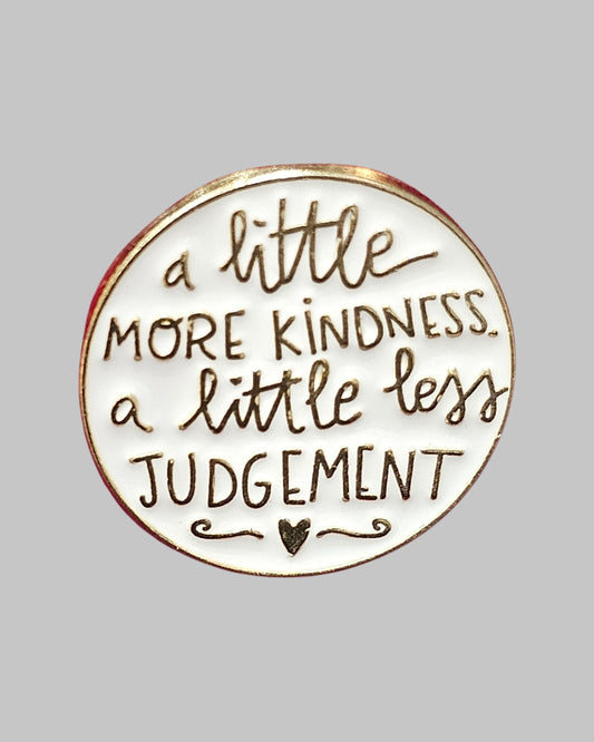 Little Judgment Brooch Enamel Pin