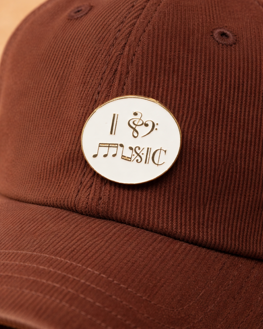 I Love Music Brooch Enamel Pin