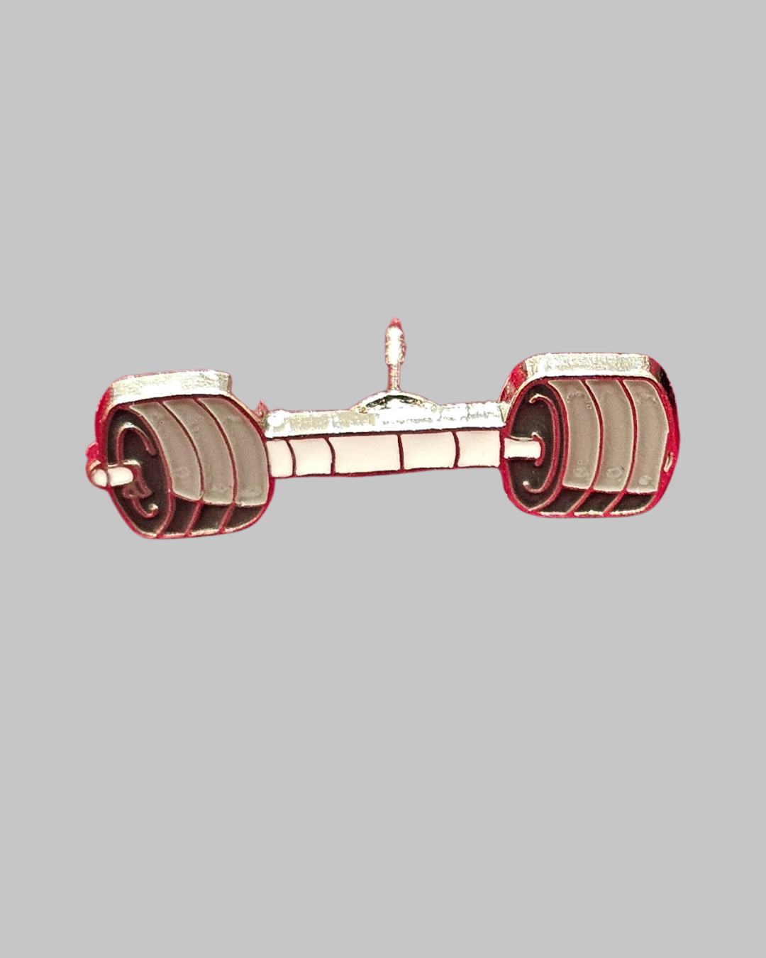 Dumbbell Weight Lifting Brooch Enamel Pin
