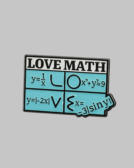 Love Maths Enamel Pin