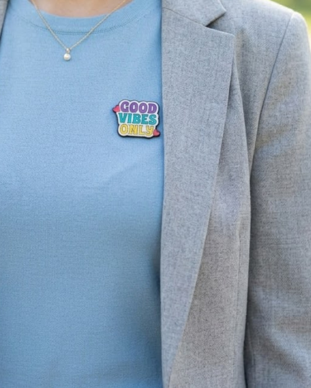 Good Vibes Only Brooch Enamel Pin