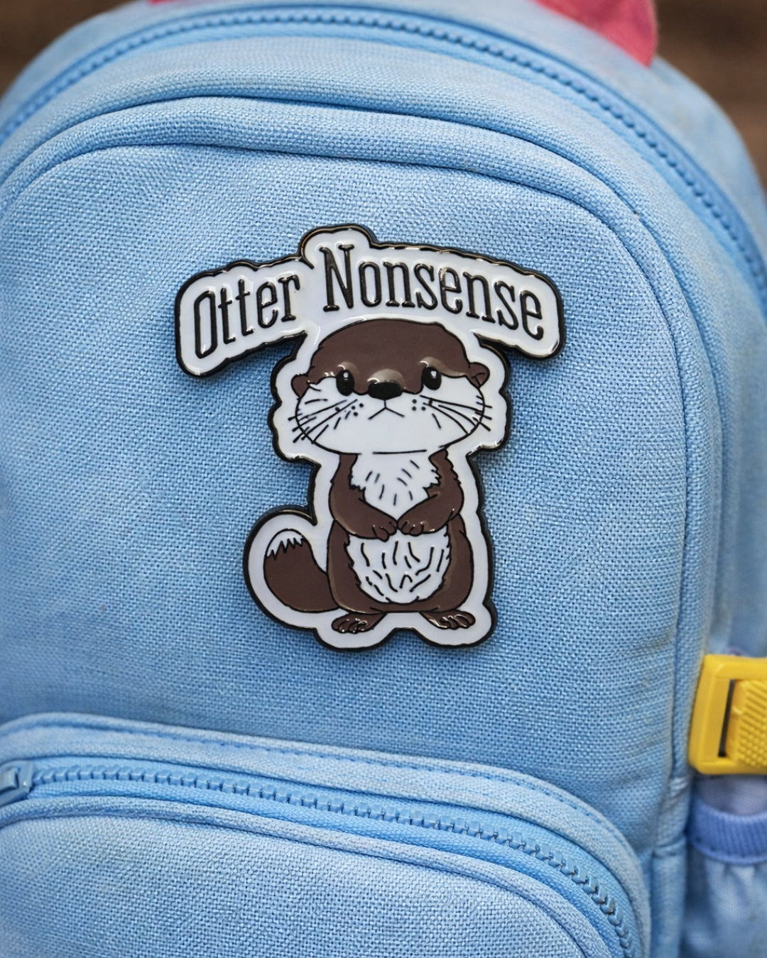 Otter Nonsense Enamel Pin