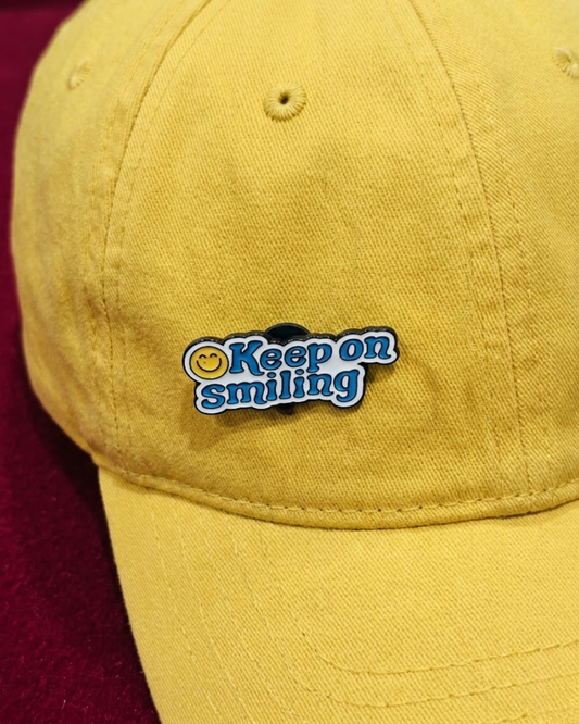 Keep On Smiling Brooch Enamel Pin
