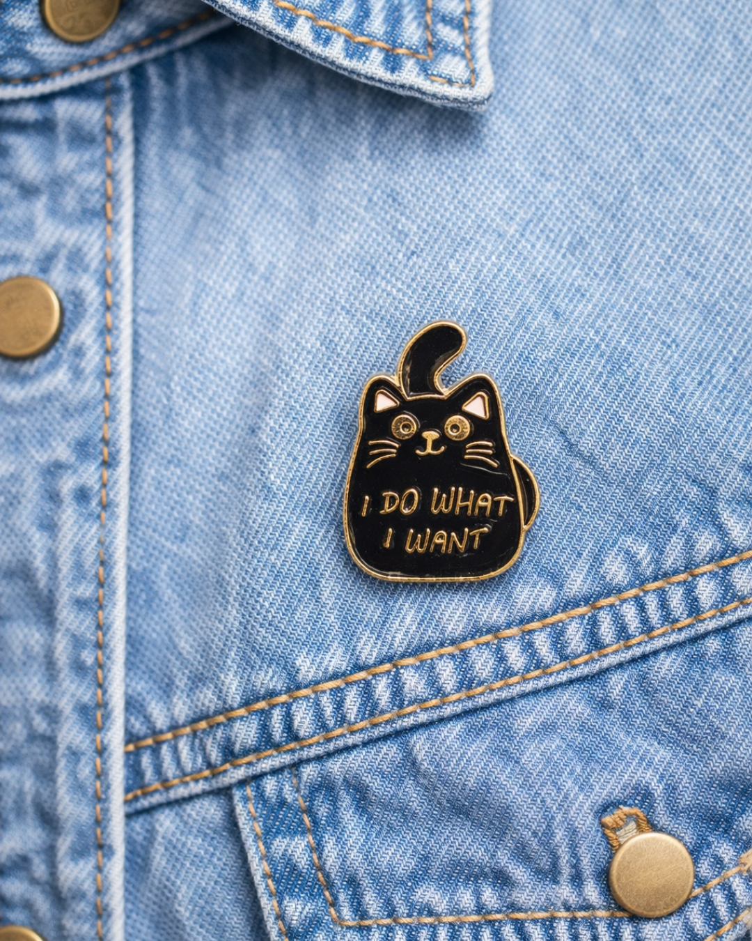 I Do What I Want Brooch Enamel Pin