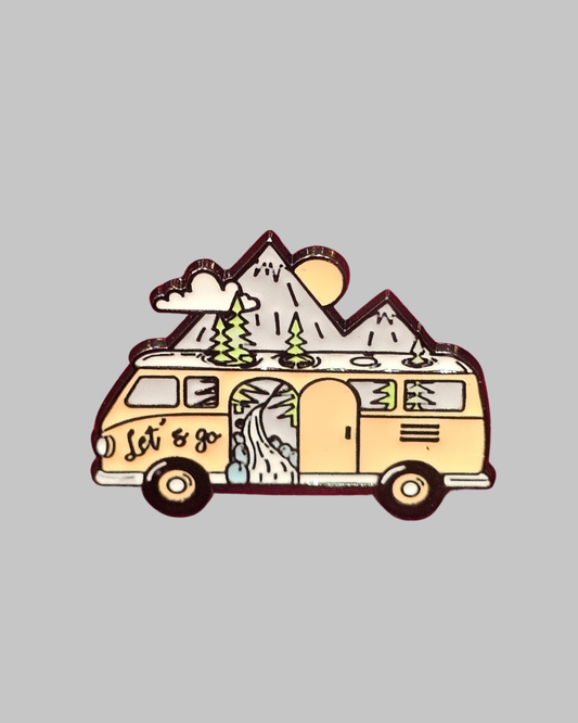 Matador Travel Van Brooch Enamel Pin