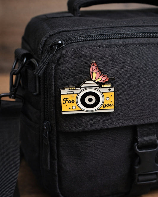 For you Camera Brooch Enamel Pin