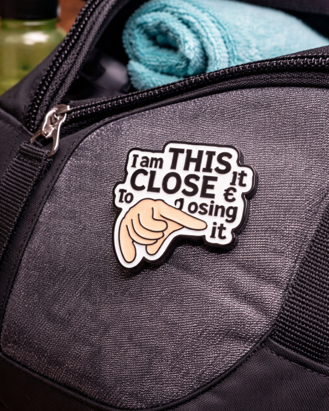 I am this Close to Loosing it Enamel Pin