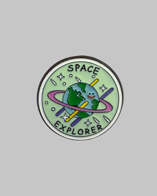 Space Astronauts Enamel Pin
