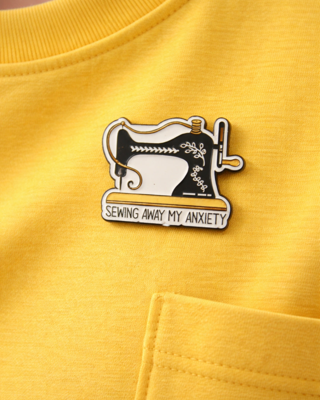 Sewing Machine Enamel Pin