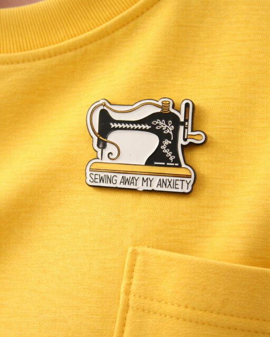 Sewing Machine Enamel Pin