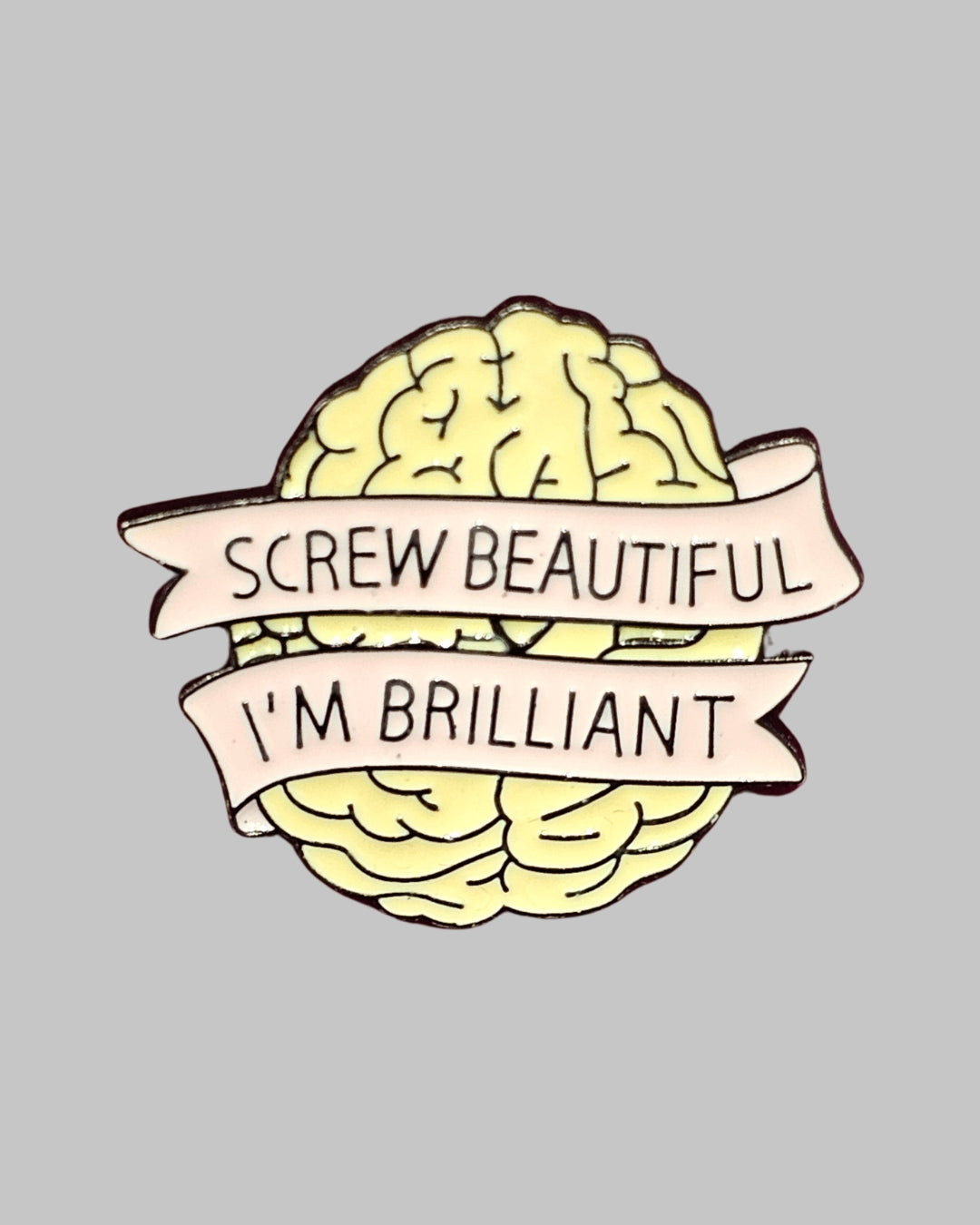 Brain Brooch Enamel Pin