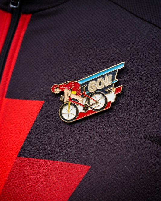 Bicycle Let's Go Enamel Pin