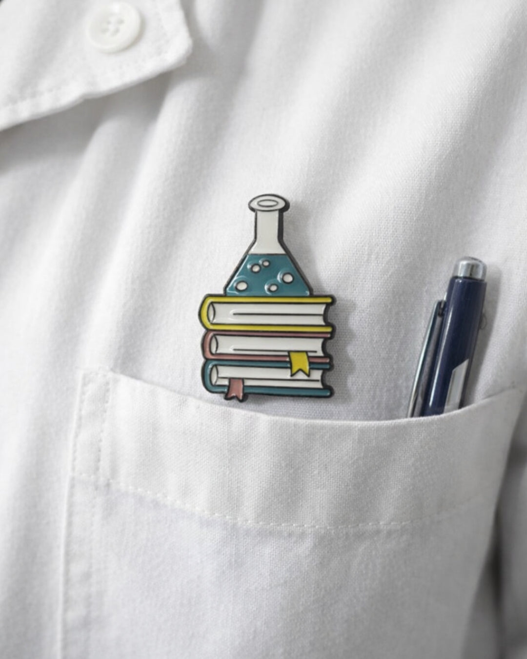 Chemical Books Enamel Pin