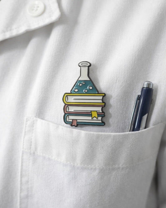 Chemical Books Enamel Pin