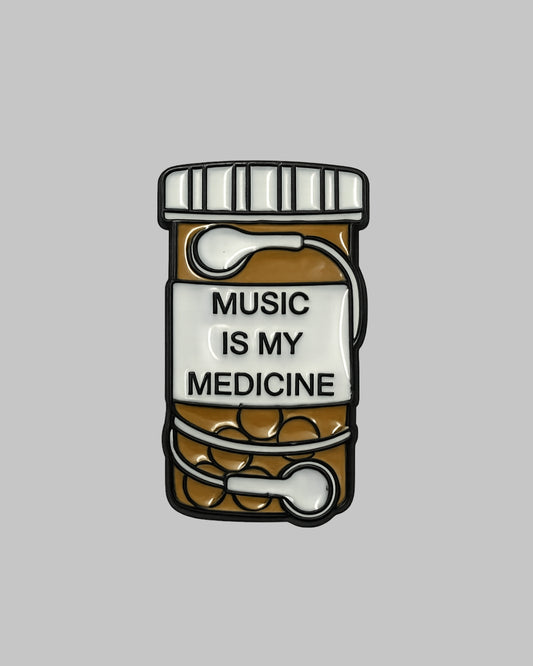 Music is my Medicine Enamel Pin
