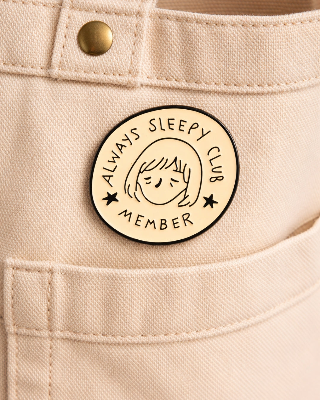 Sleepy Club Member Brooch Enamel Pin