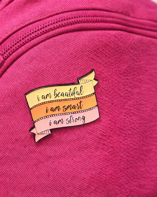 I am Beautiful Brooch Enamel Pin