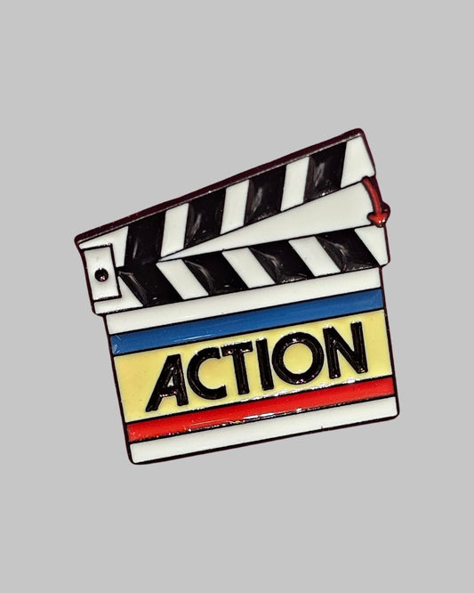 Roll Camera Action Brooch Enamel Pin