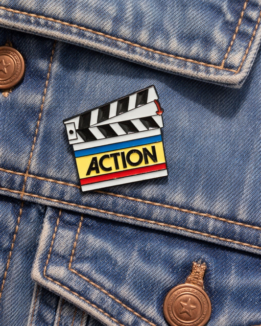 Roll Camera Action Brooch Enamel Pin