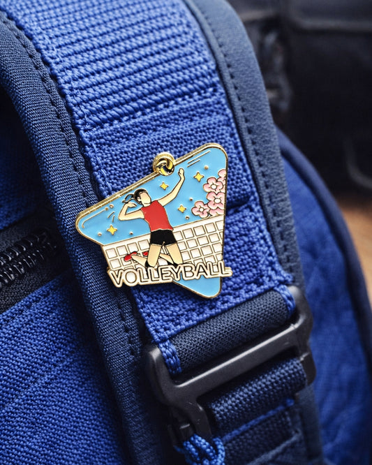 Volleyball Brooch Enamel Pin