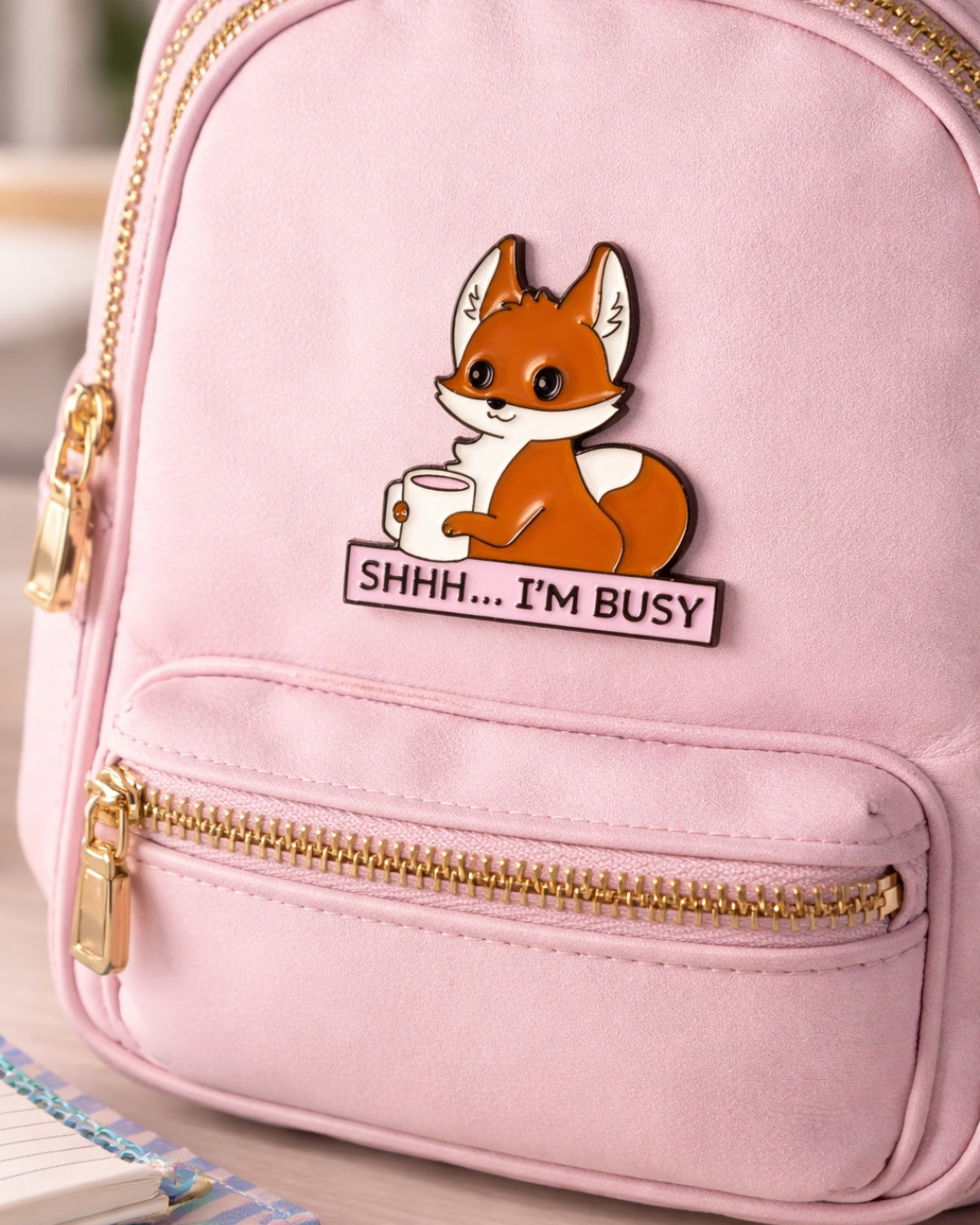 Shhh ... I am Busy Enamel Pin