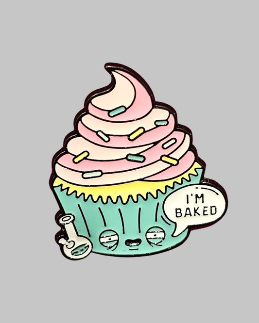 I am Baked Brooch Enamel Pin