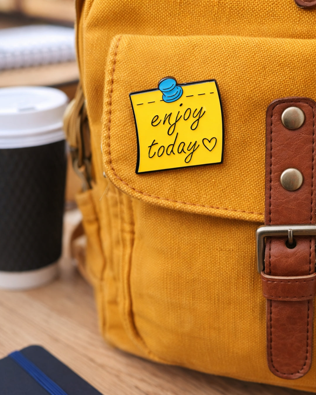 Enjoy Today Me Brooch Enamel Pin