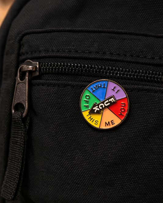 Fuck Wheel Brooch Enamel Pin