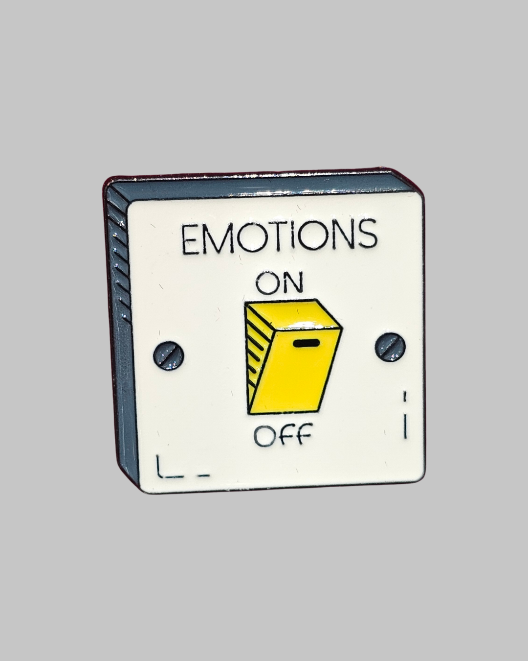 Emotions ON & OFF Brooch Enamel Pin