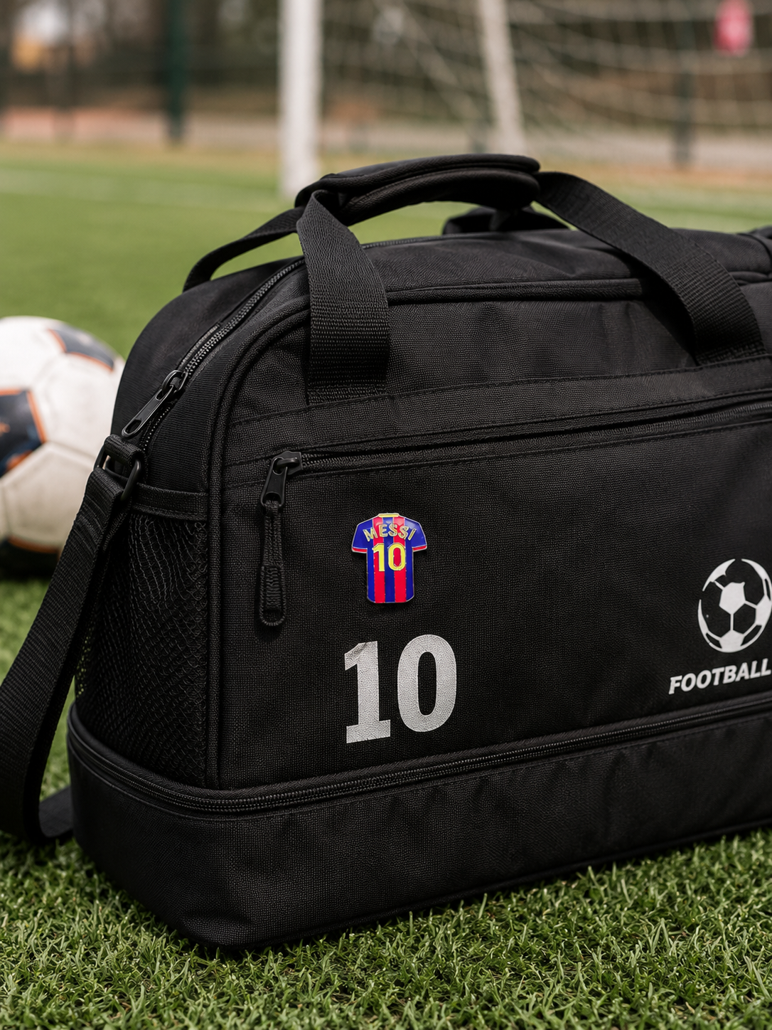 Messi Jersey No.10 Enamel Pin Badge for Bags, Jackets & Caps | Football Fan Brooch