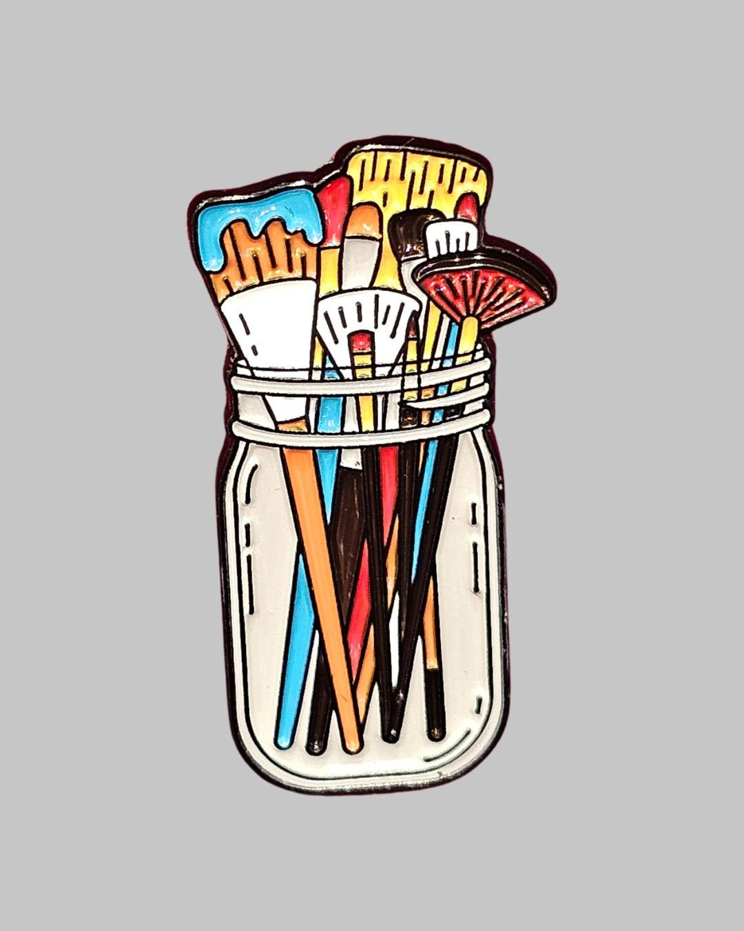 Artist Brooch Enamel Pin