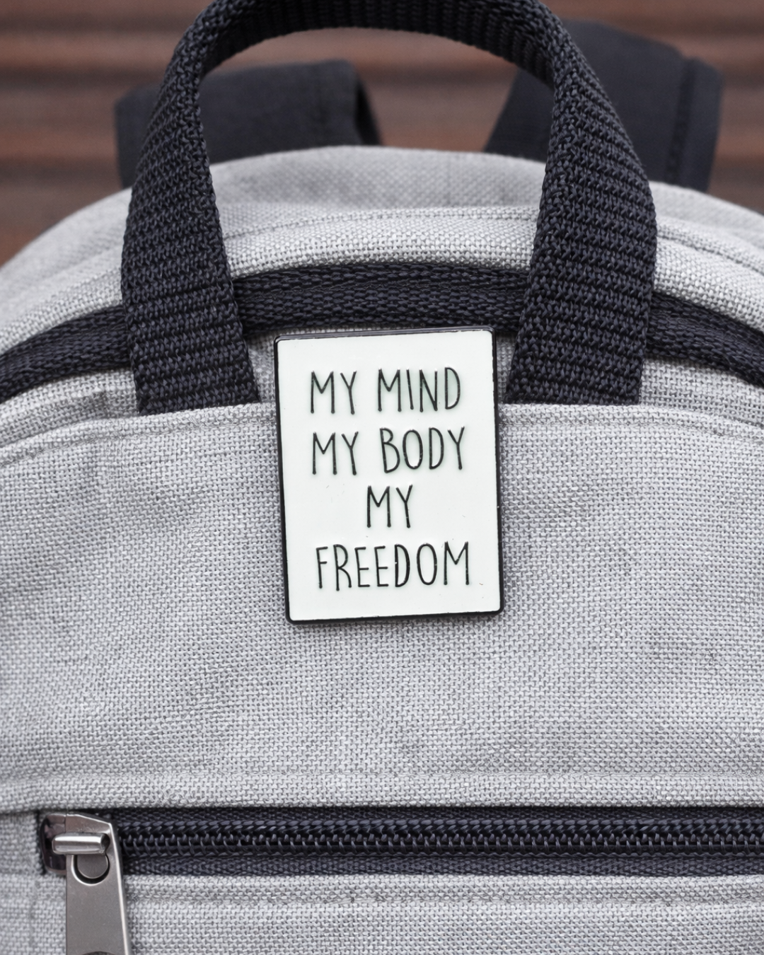 Mind Body Freedom Brooch Enamel Pin