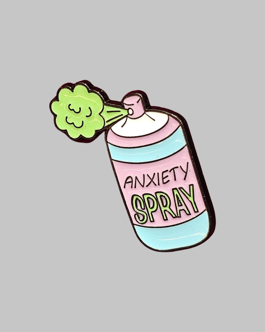 Anxiety Spray Brooch Enamel Pin