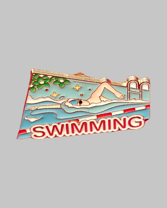Swimming Brooch Enamel Pin