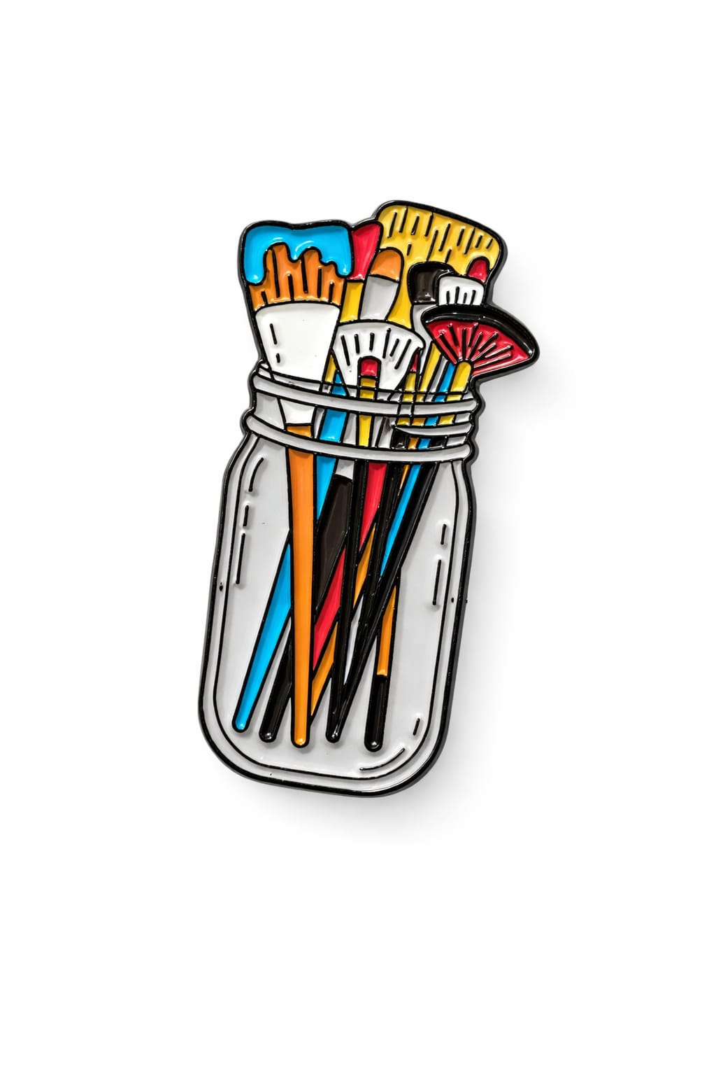 Artist Brooch Enamel Pin