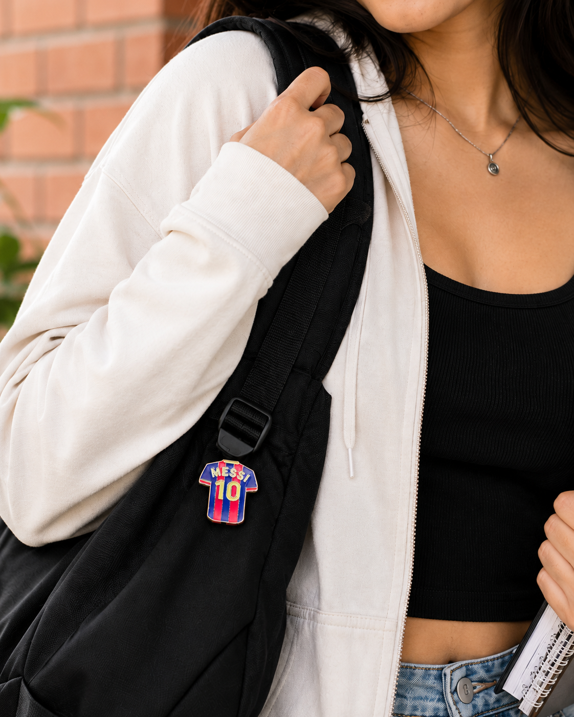 Messi Jersey No.10 Enamel Pin Badge for Bags, Jackets & Caps | Football Fan Brooch